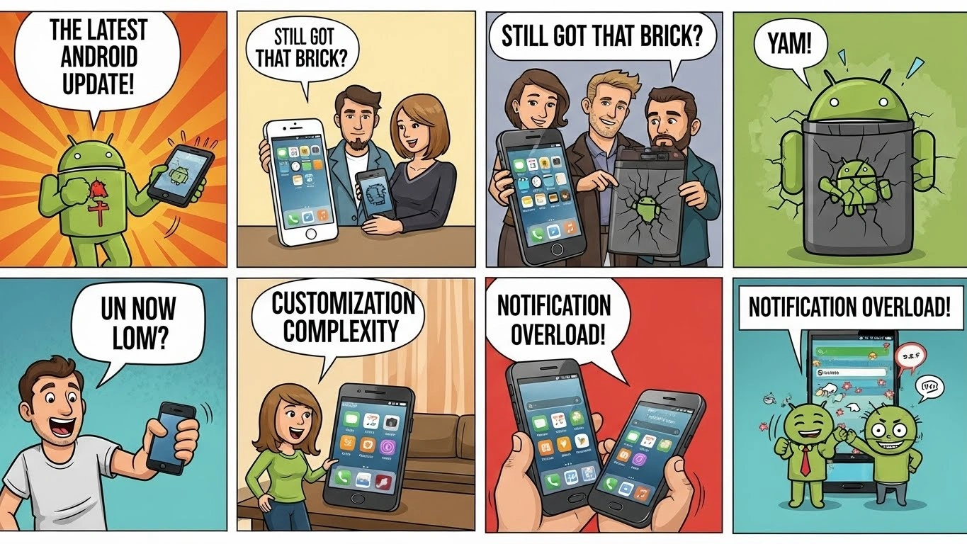 Android Phone Jokes About Notifications Overload