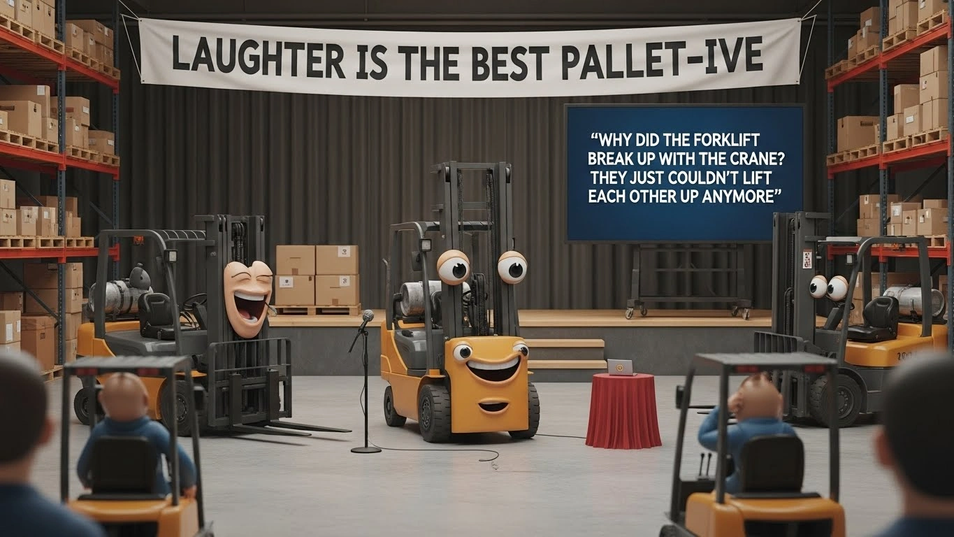 Dry British Forklift Humor