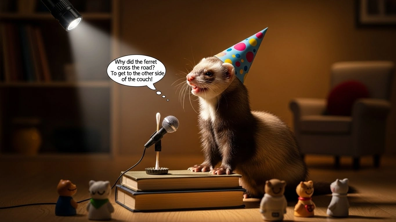 Ferret Fashion & Glamour Jokes