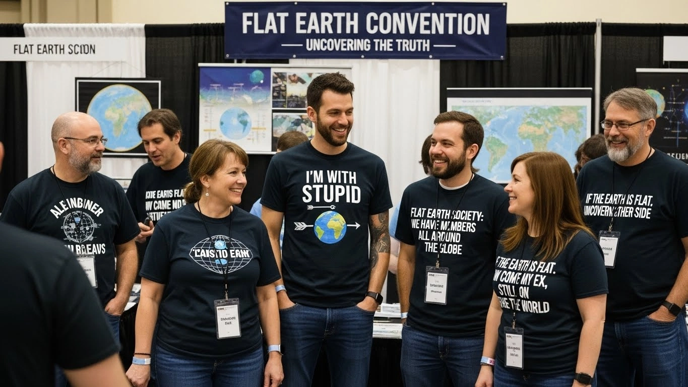Flat Earth vs Technology Jokes