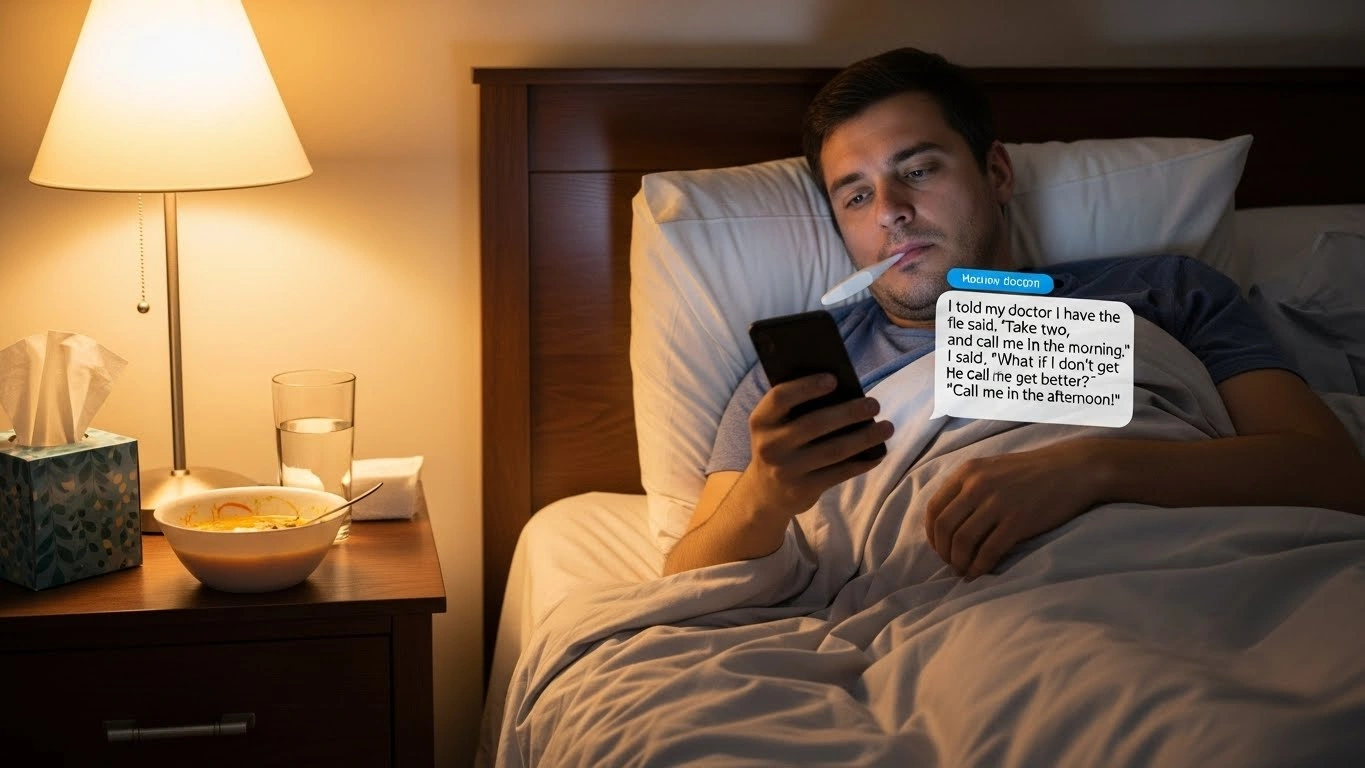 Food & Drink Flu Humor