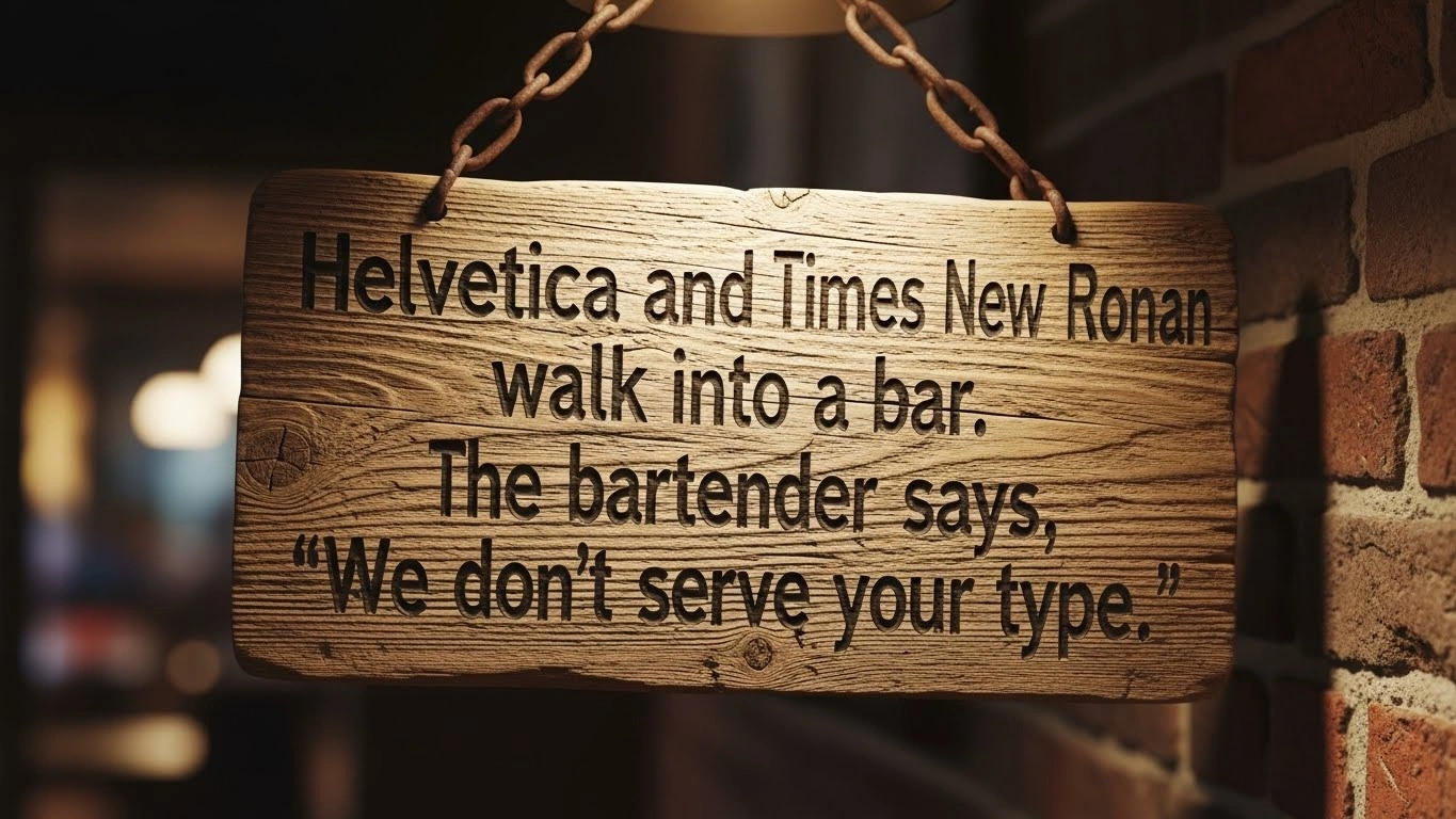 Gaming & Pixel Font Jokes