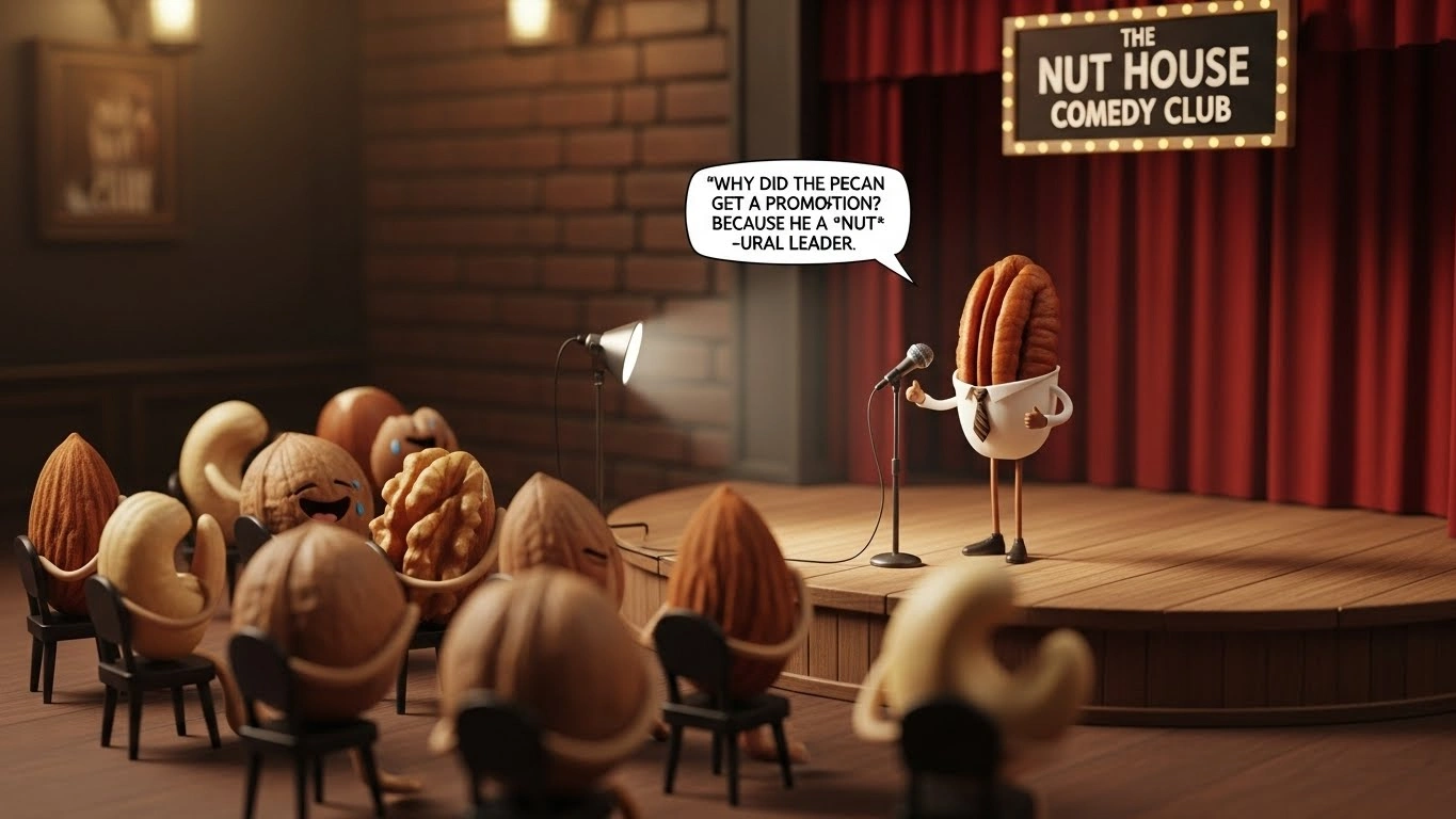 Grandma’s Kitchen & Family Pecan Jokes