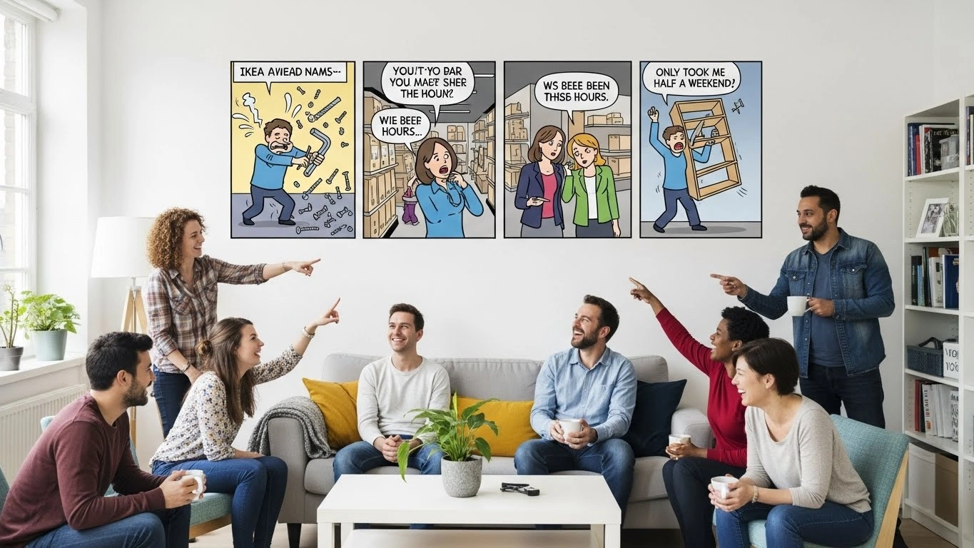 Living Room & Bedroom IKEA Humor