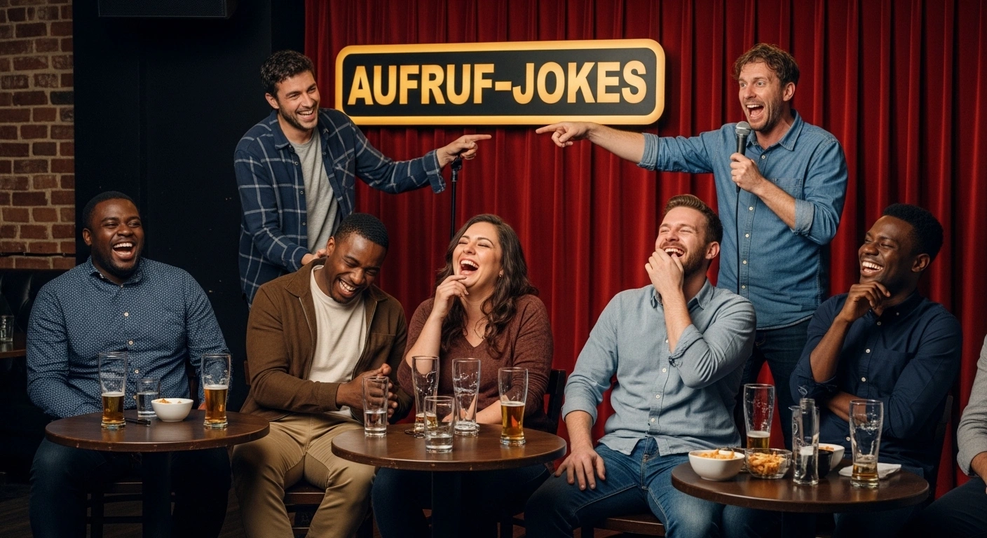 Aufruf Jokes in English