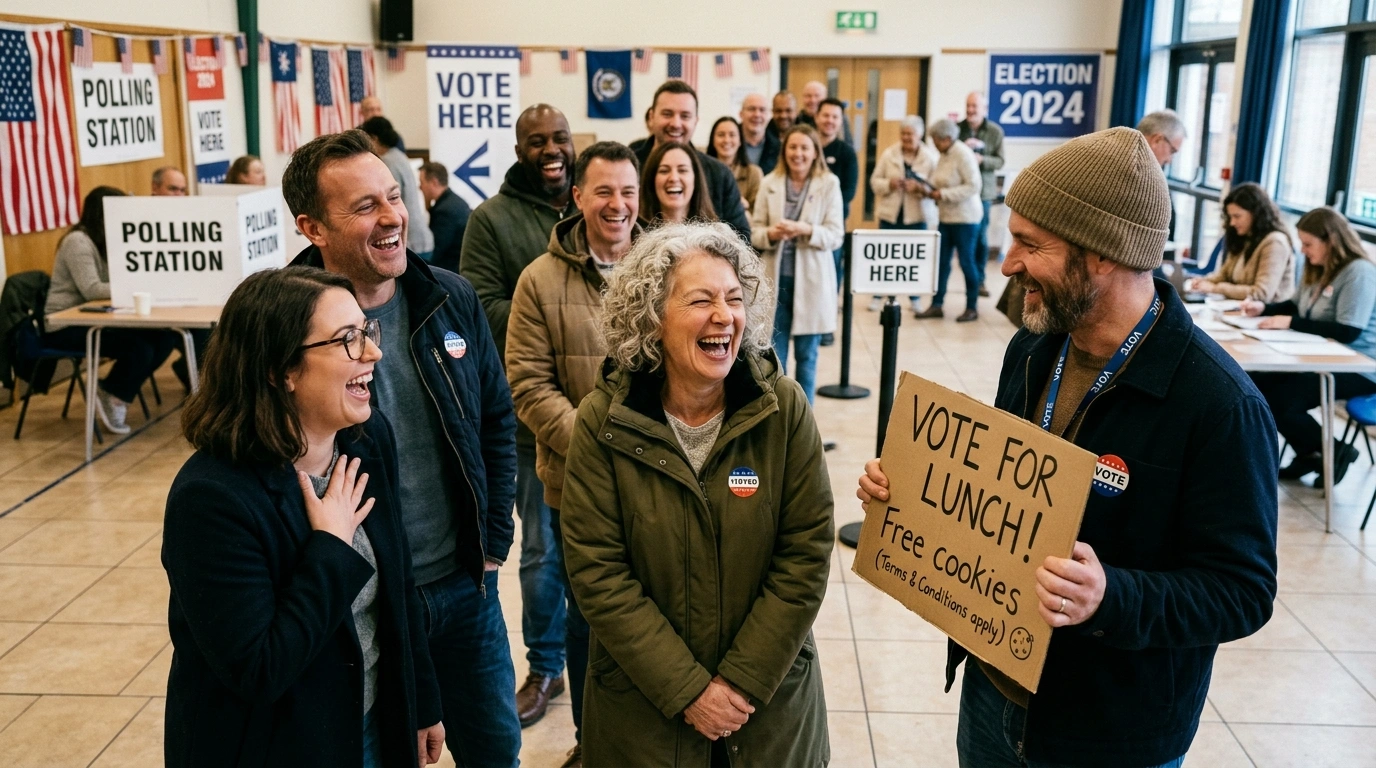 Dad jokes about voting