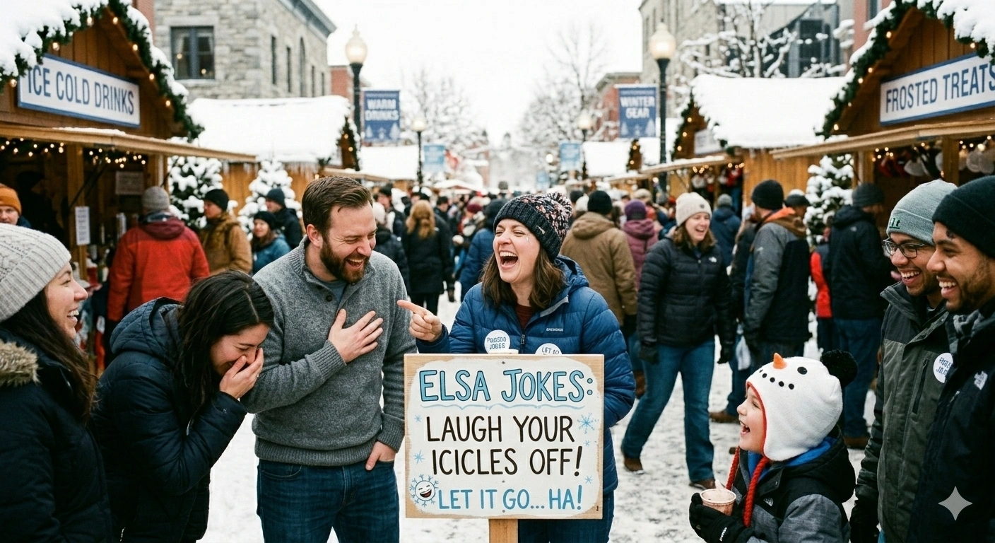 Elsa Jokes Frozen