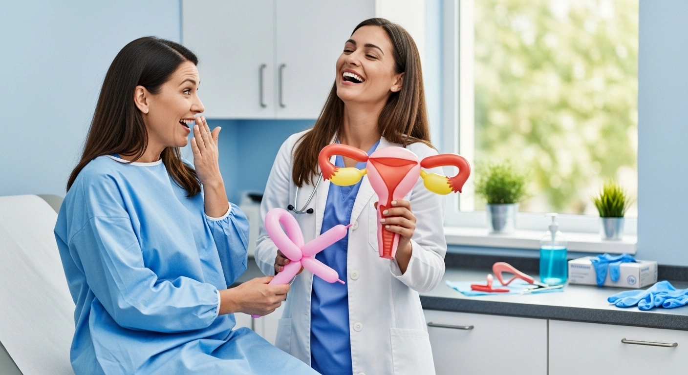 Gynecologist jokes read lips