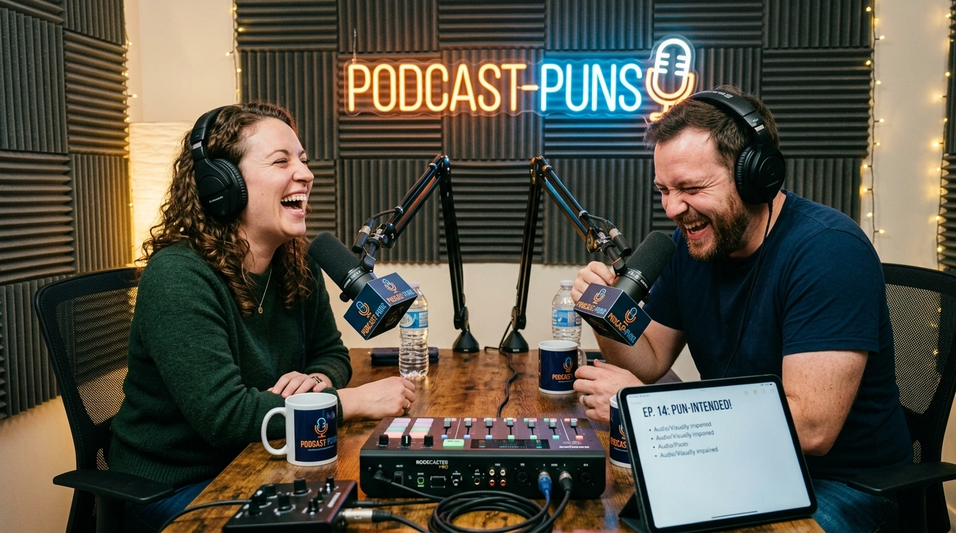 Podcast Puns Captions