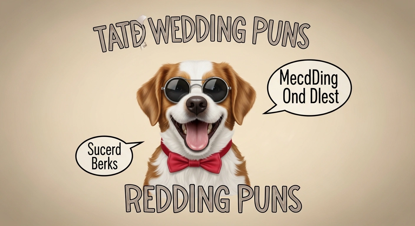 Dog Wedding Puns Captions