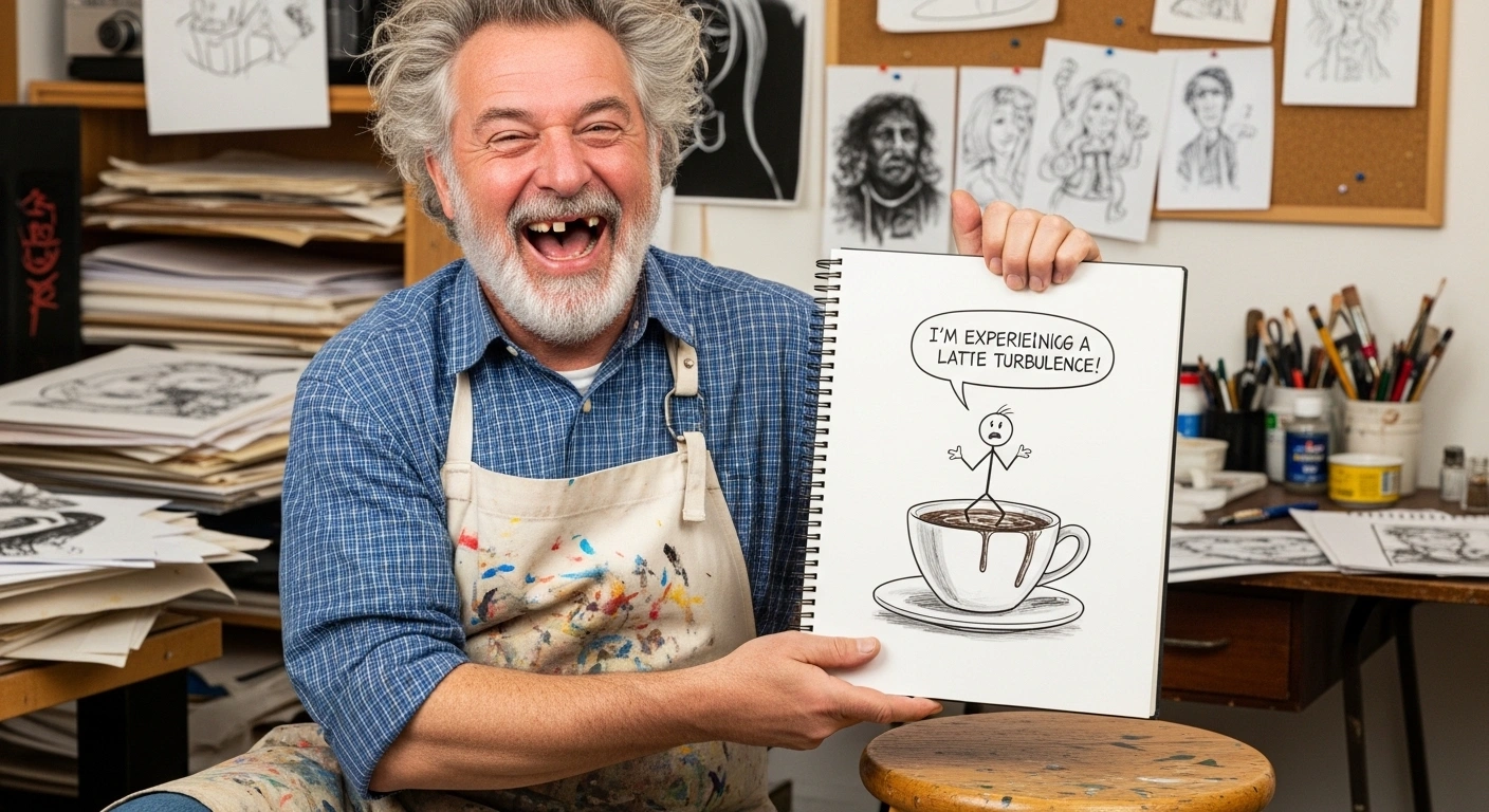 Drawing jokes one liners