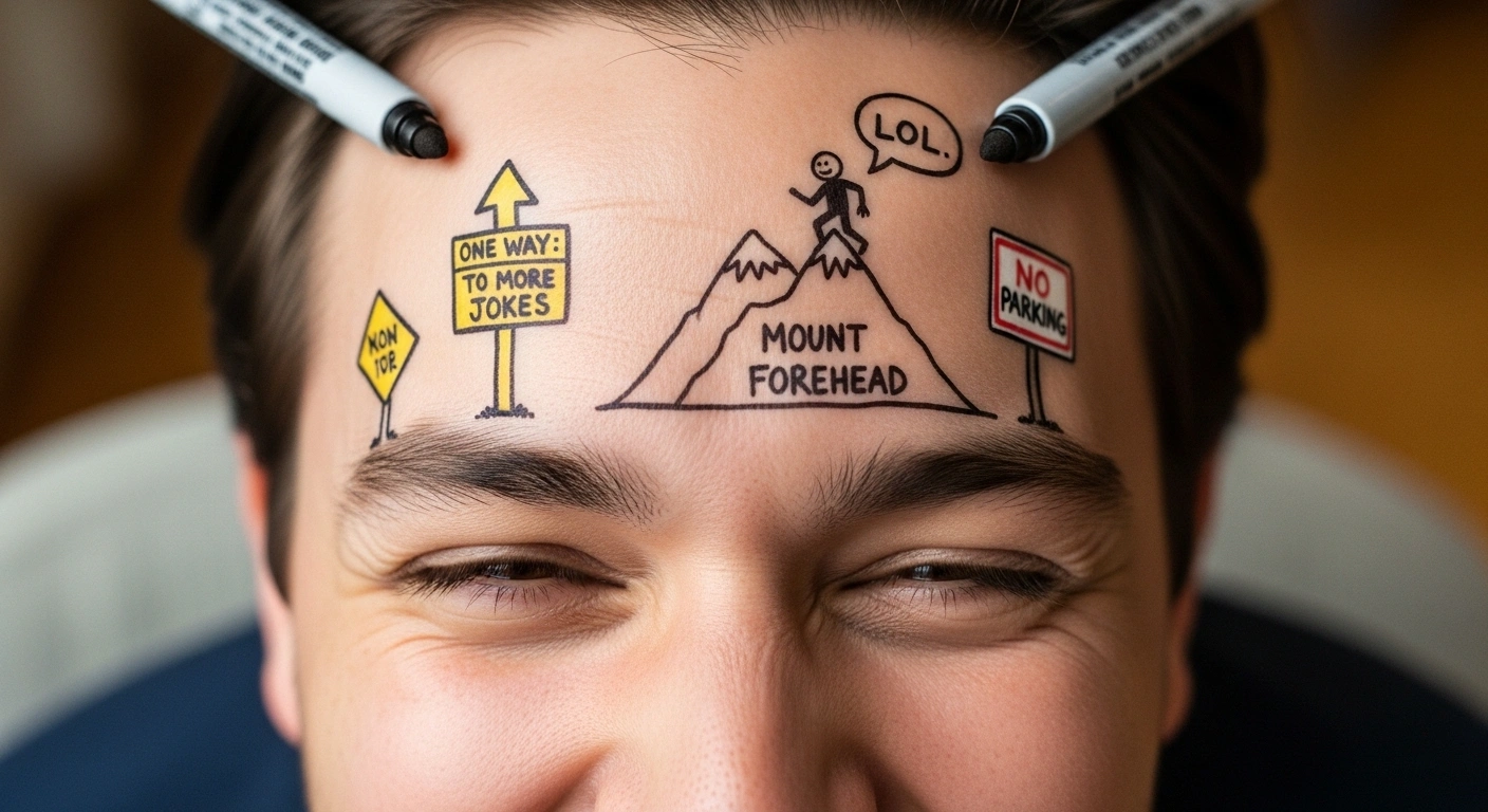 Forehead jokes one liners