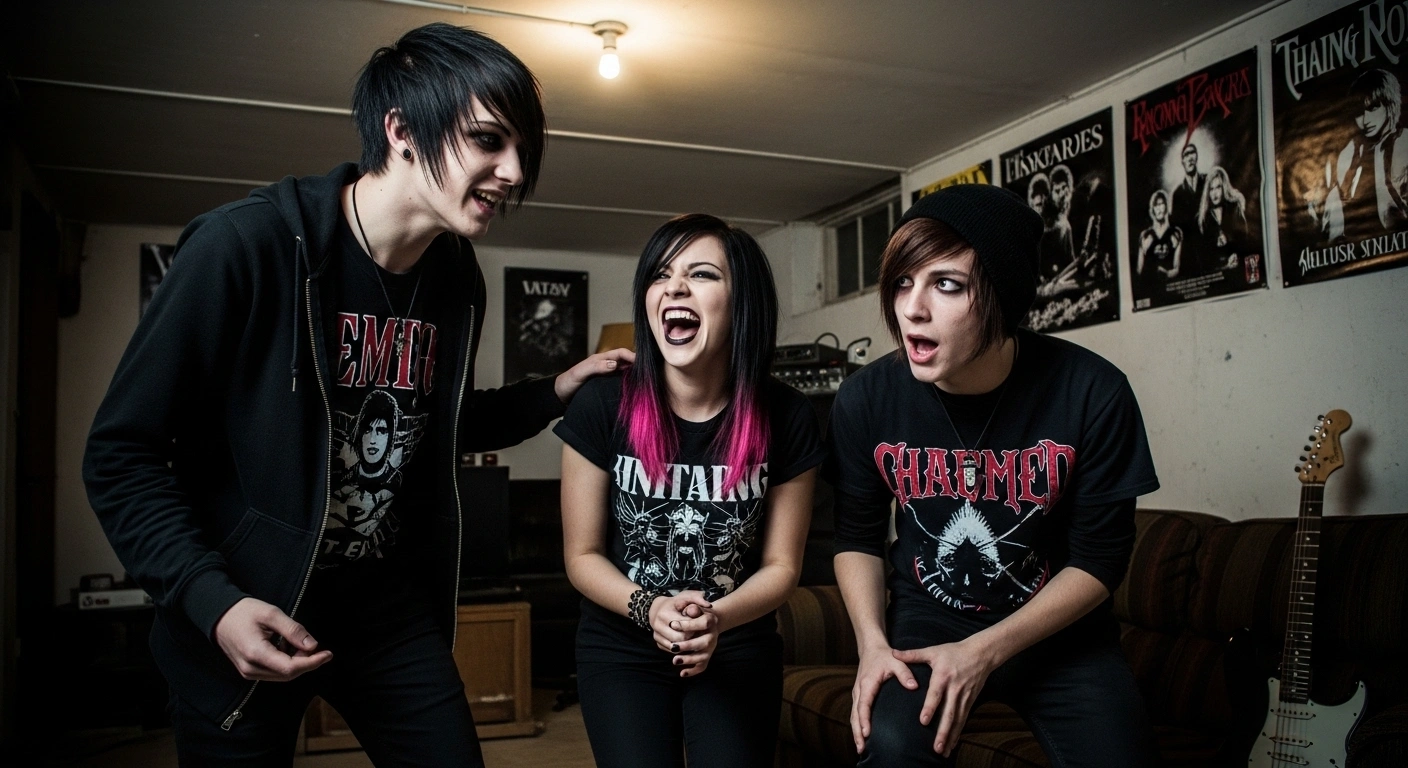 Jokes about emo kids