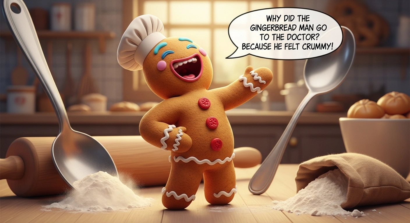 Short gingerbread jokes for Kids