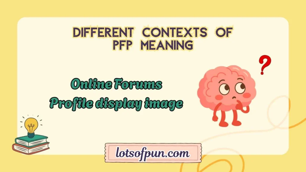 Different Contexts of PFP Meaning