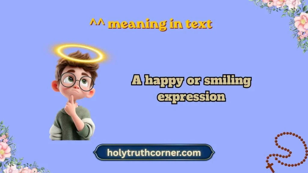 ^^ meaning in text