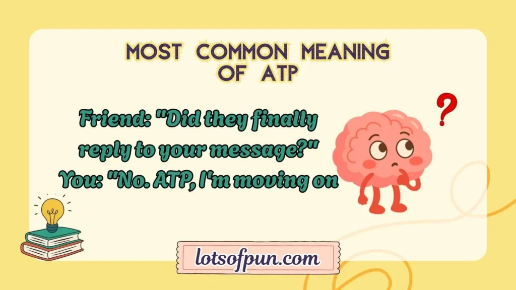 Most Common Meaning of ATP